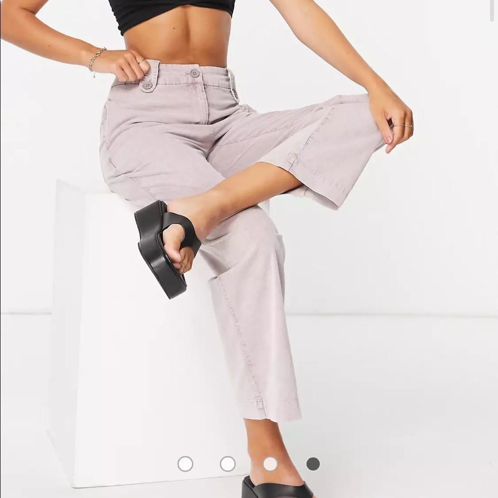 ASOS Native Youth Wide Leg Corduroy Pants